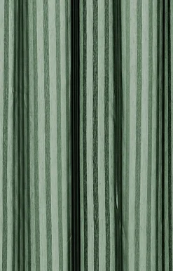 - Badeforhæng - Lines shower curtain w/tape 220 cm - Skovgrøn*Compliments Online