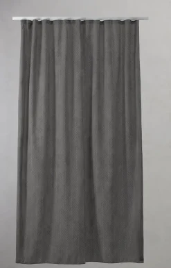 - Badeforhæng pine, mørkegrå med hvidt mønster, 140x200 cm.*Compliments Clearance