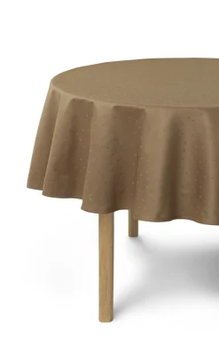 - Confetti Damask Table Cloth dia. 200 cm - Valnød^Compliments Sale