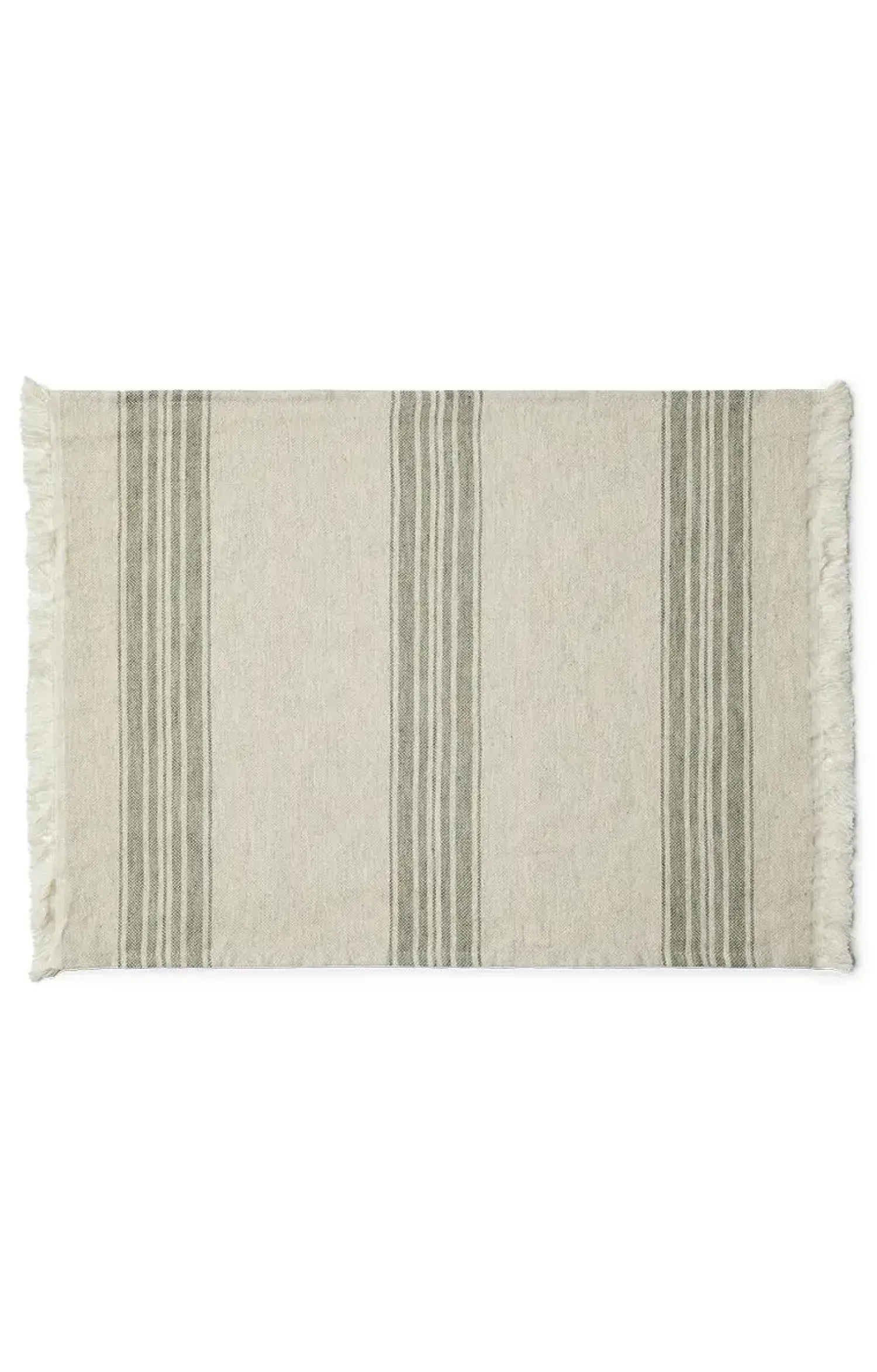 - Dækkeserviet - Arles Place Mat 36x50 cm w/fringes - 2 Pack - Grøn*Compliments Best