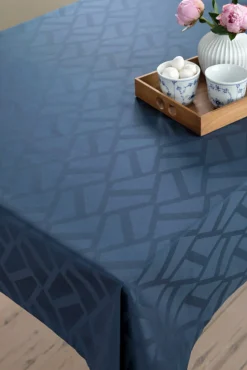 - Dug - Ice Damask 140x180 cm - Blå*Compliments Best