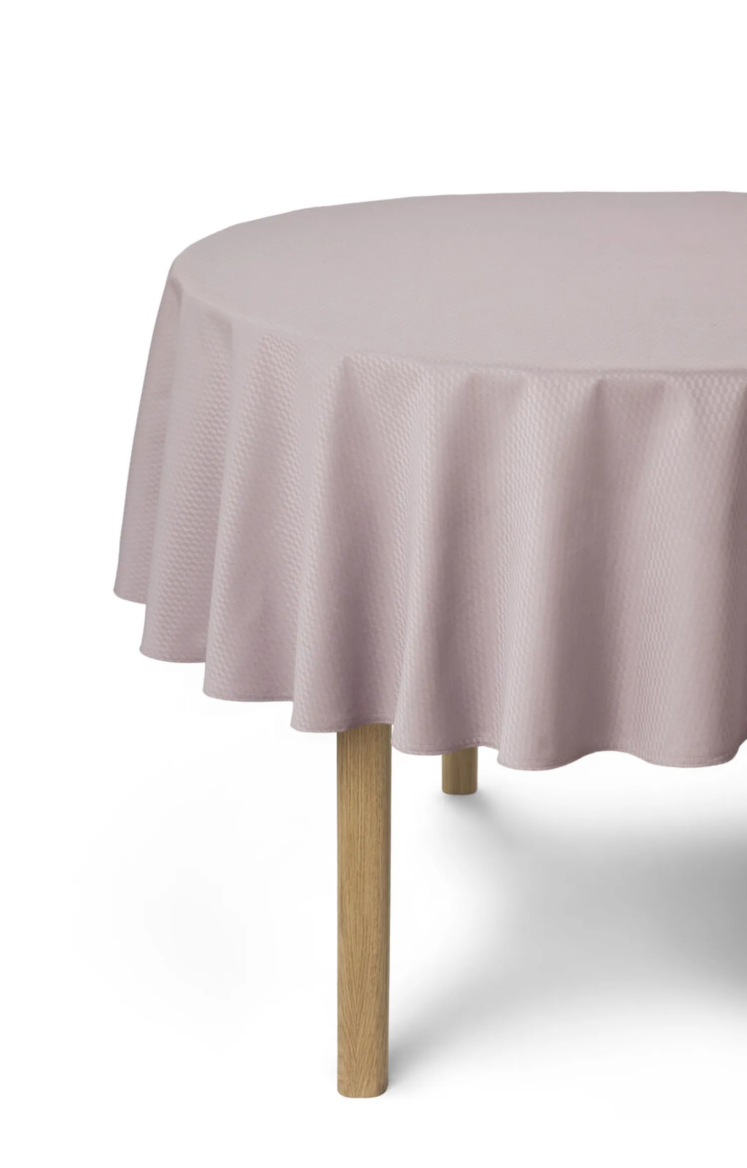 - Dug - Tile Damask Table Cloth dia. 200 cm - Ash rose*Compliments Best