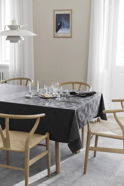 - Dug - Wind Damask-140x270 cm - Grå^Compliments Clearance