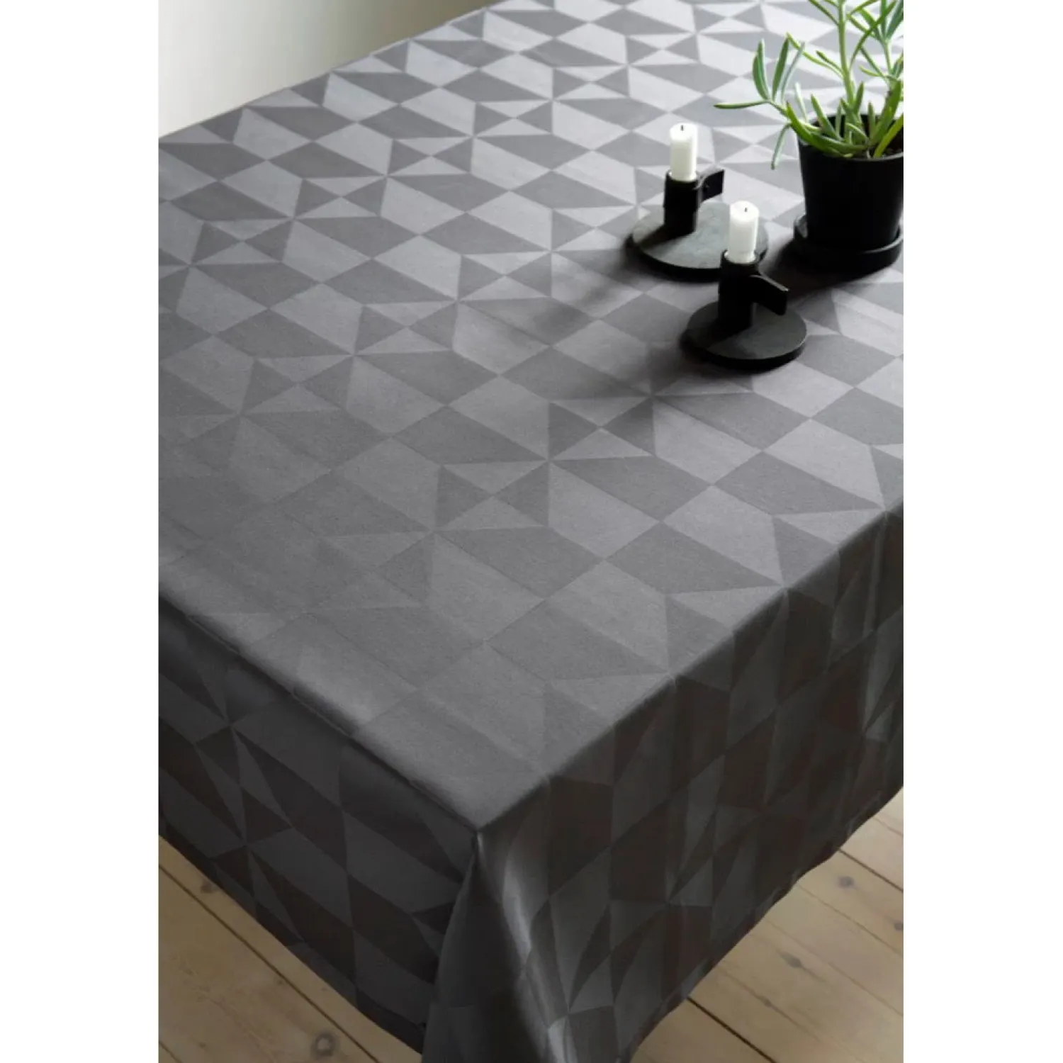 - Dug - Wind Damask 160x320 cm - Grå^Compliments New