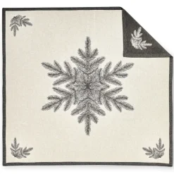 - Juletræstæppe - Baum Christmas Rug - Grå - 130x130 cm*Compliments Sale