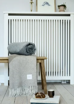 - Plaid - Waves Throw 140x200 cm - Grå*Compliments Best