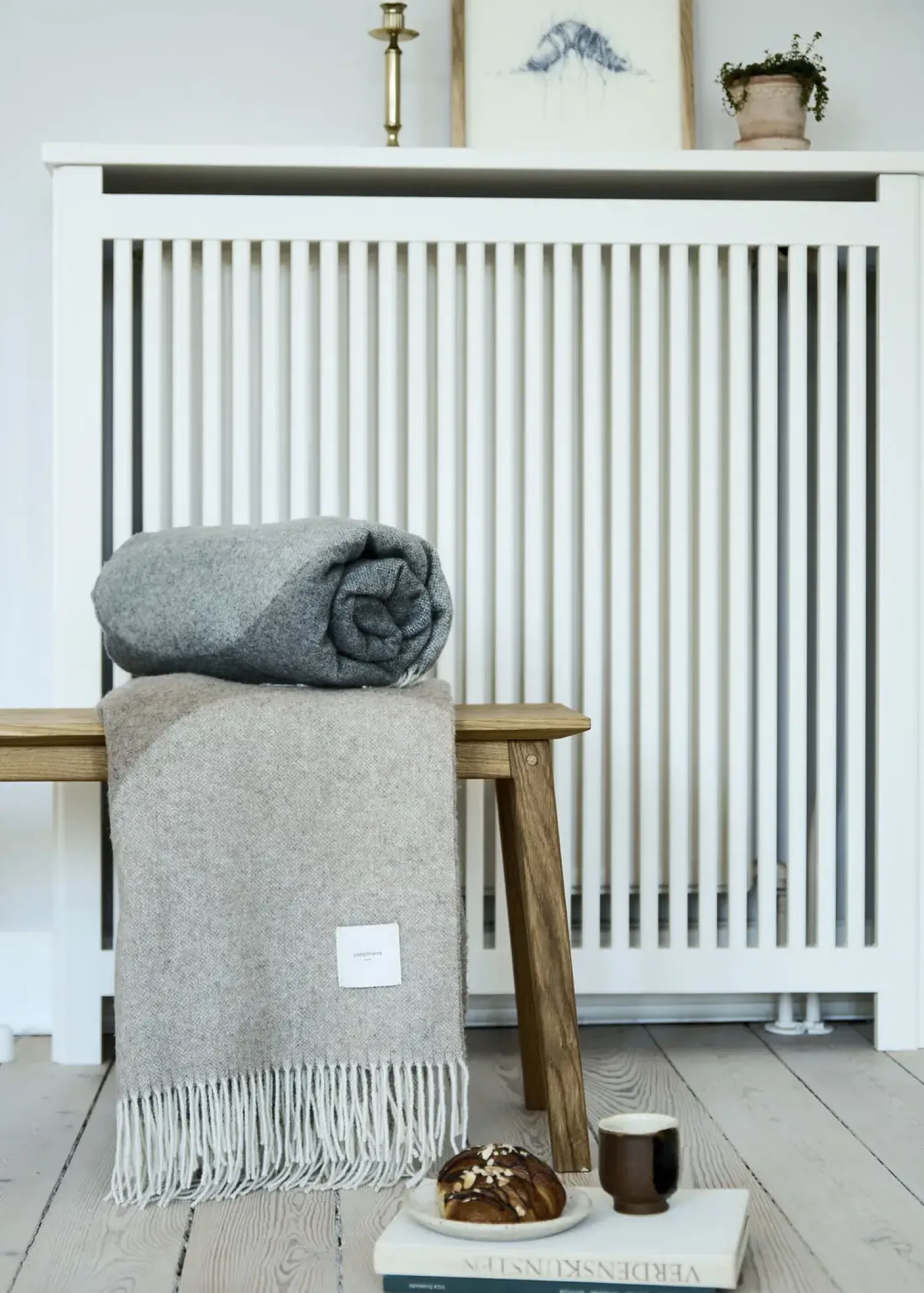 - Plaid - Waves Throw 140x200 cm - Grå*Compliments Best