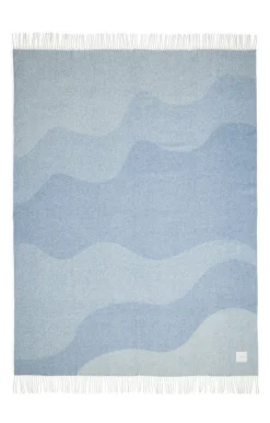 - Plaid - Waves Throw - 140x200 cm - Mineral blue*Compliments Outlet