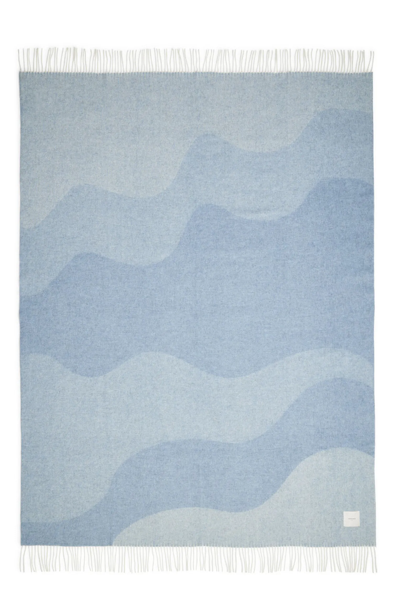 - Plaid - Waves Throw - 140x200 cm - Mineral blue*Compliments Outlet