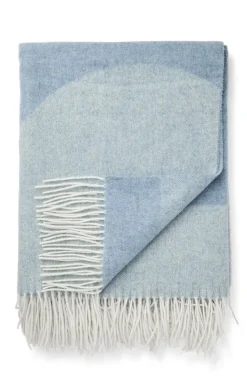 - Plaid - Waves Throw - 140x200 cm - Mineral blue*Compliments Outlet