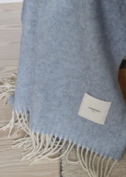 - Plaid - Waves Throw - 140x200 cm - Mineral blue*Compliments Outlet