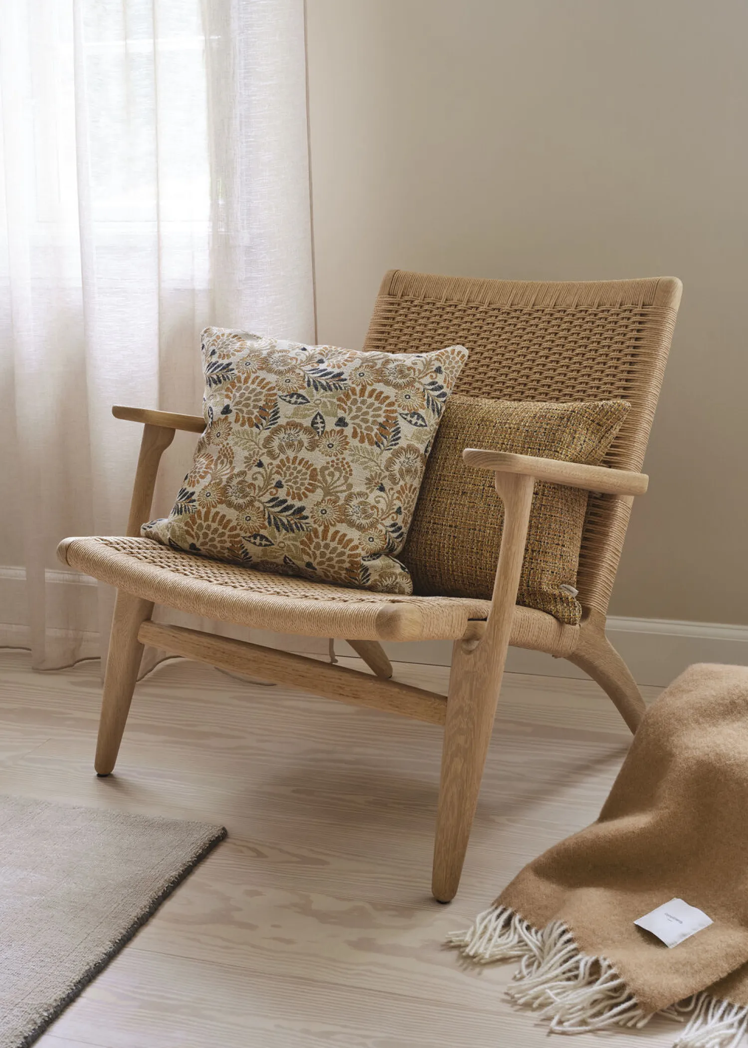 - Pudebetræk - Toulon 45x45 cm - Ochre^Compliments Hot