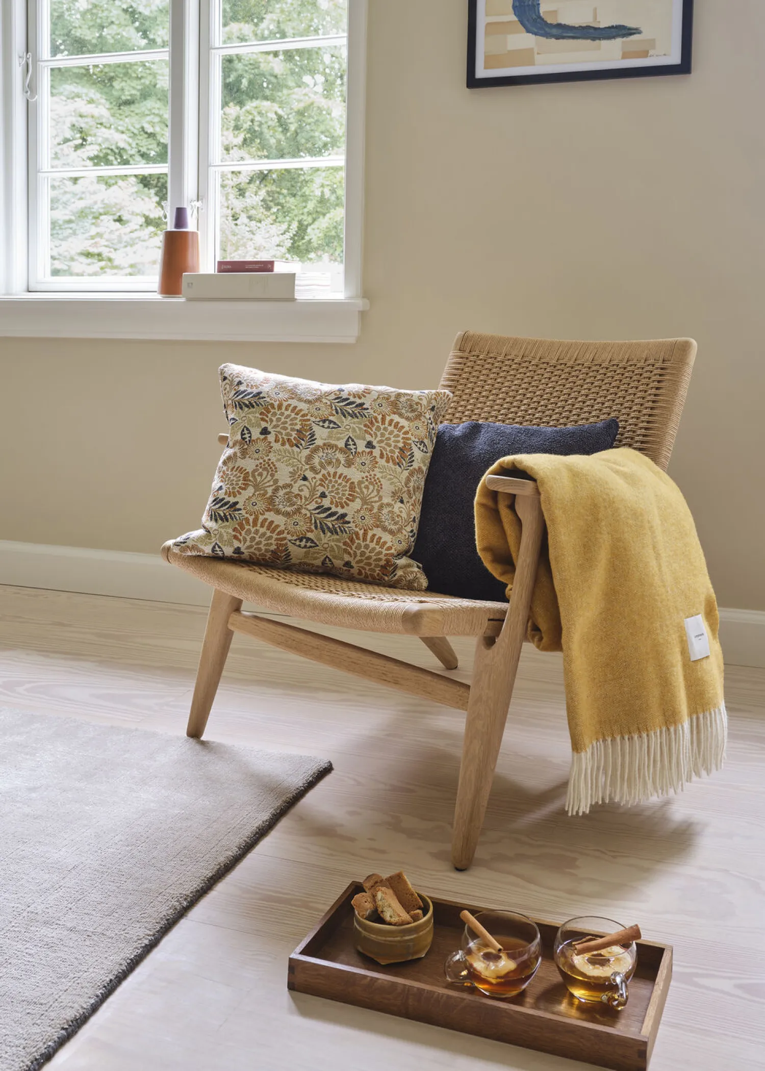 - Pudebetræk - Toulon 45x45 cm - Ochre^Compliments Hot