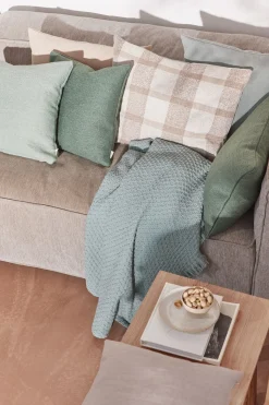 - Pudebetræk Jazz 45x45 cm - Støvet grøn*Compliments