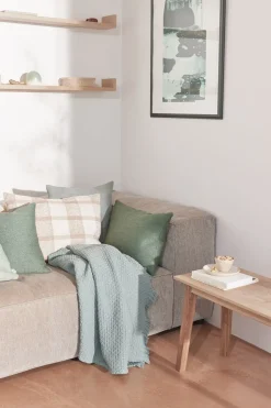 - Pudebetræk Jazz 45x45 cm - Støvet grøn*Compliments