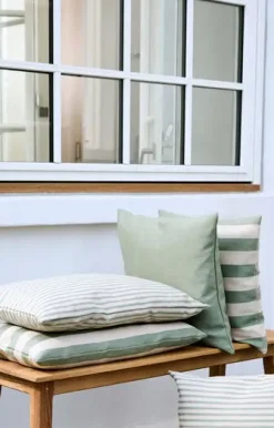 - Pudebetræk Outdoor Stripe 45x45 cm - Grøn*Compliments Online