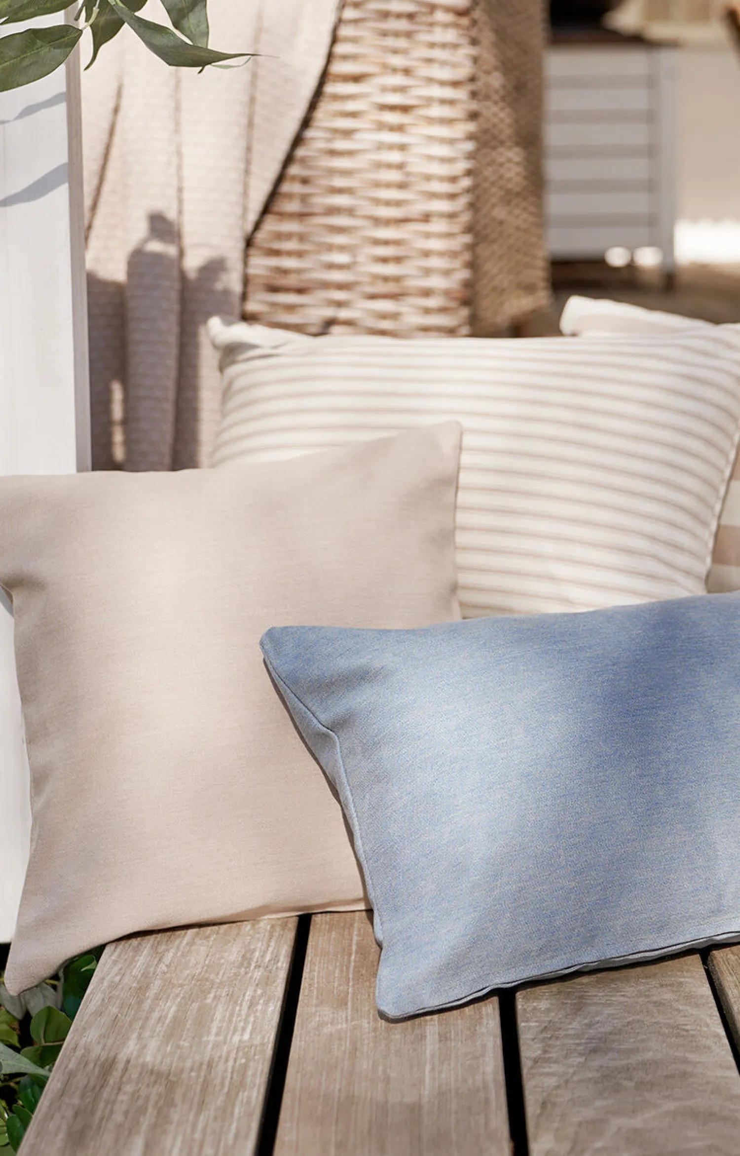 - Pudebetræk Outdoor Basic 40x60 cm - Støvet blå^Compliments New