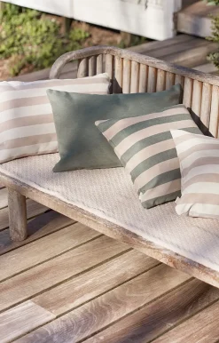 - Pudebetræk Outdoor Stripe 40x60 cm - Grøn^Compliments Best