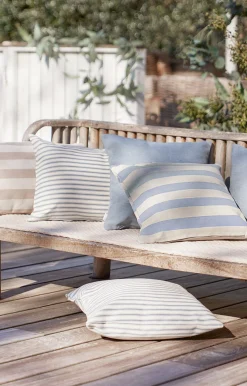 - Pudebetræk Outdoor Stripe 45x45 cm - Blå*Compliments Sale