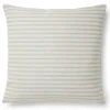- Pudebetræk Outdoor Fine Stripe 45x45 cm - Beige^Compliments Discount