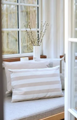 - Pudebetræk Outdoor Basic 45x45 cm - Sand*Compliments Outlet