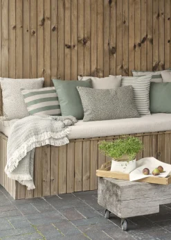 - Pudebetræk Outdoor Grain 45x45 cm - Beige*Compliments Outlet