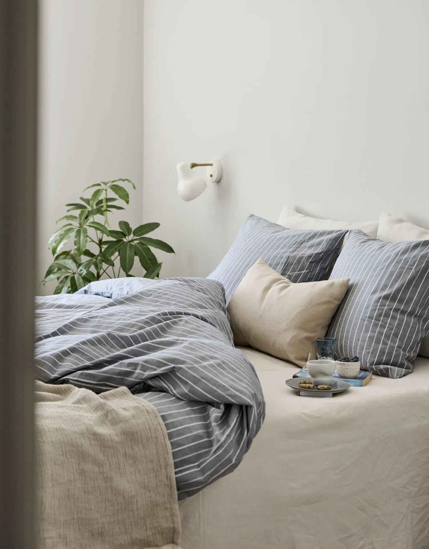 - Sengetøj - Blik Bed Linen 140x200/60x63 cm - Blå*Compliments Best