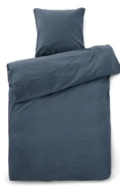 - Sengetøj - Stone Bed Linen 140x200/60x63 cm - Mørk blå^Compliments Discount