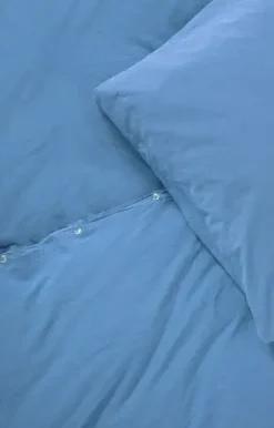- Sengetøj - Stone Bed Linen 140x220/60x63 cm - Ocean blue^Compliments Discount