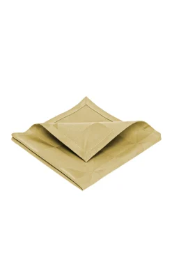 - Wind Damask Napkin 45x45 cm - 4 Pack - Messing^Compliments New