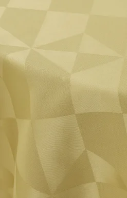 - Wind Damask Table Cloth dia. 200 cm - Messing*Compliments Discount