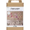 - DIY Kit Crepepapir, pastelfarver, Blomst, 1 pk.^Creativ Company Outlet