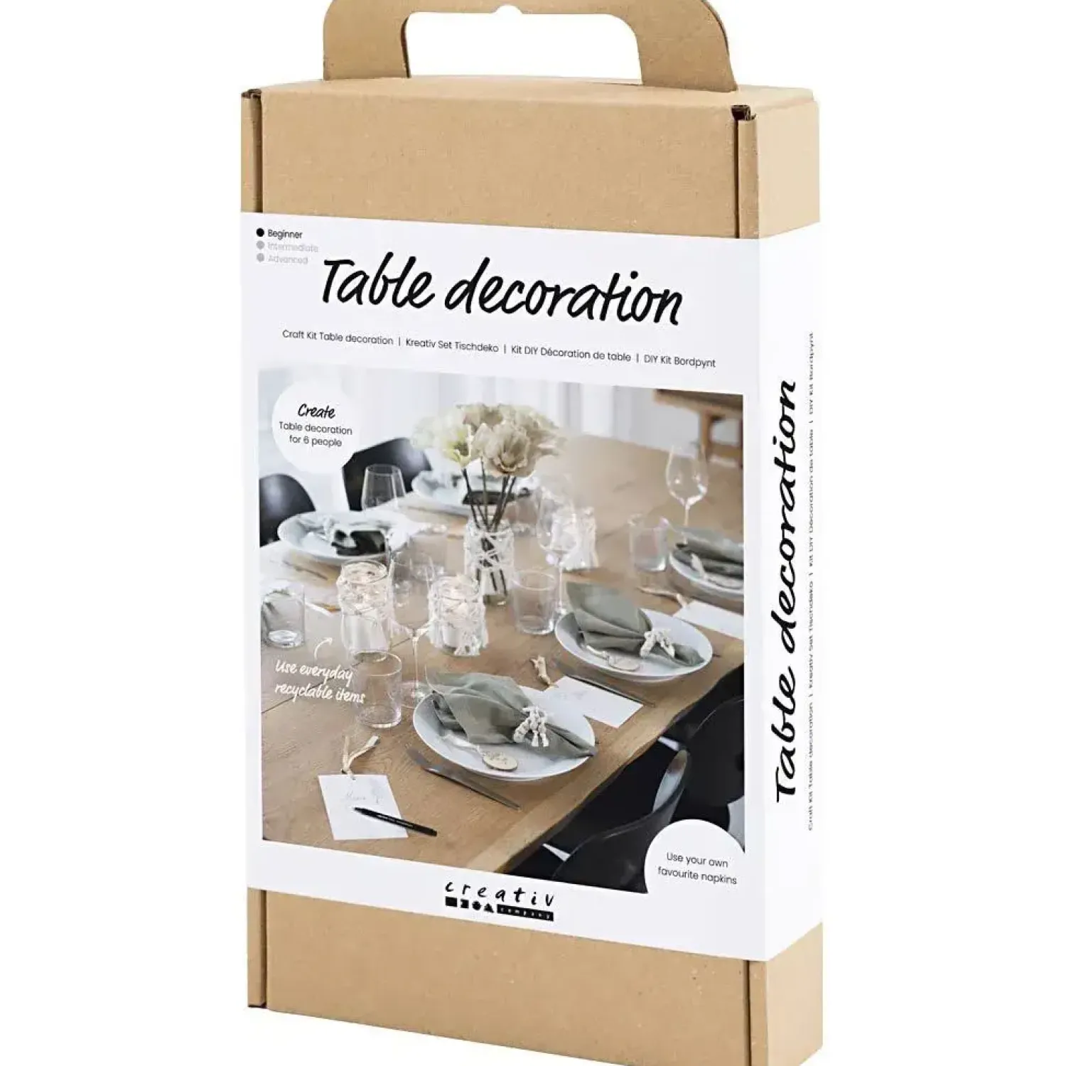 - DIY Kit Bordpynt, natur, 1 pk.*Creativ Company Discount