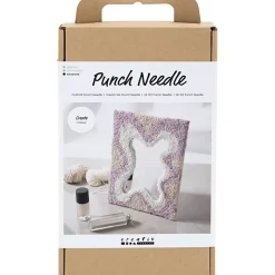 - DIY Kit Punch Needle , pastelfarver, Spejl, 1 pk.*Creativ Company New