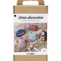 - DIY Kit Stendekoration, ass. farver, Monster, 1 pk.*Creativ Company New