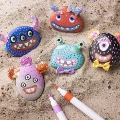 - DIY Kit Stendekoration, ass. farver, Monster, 1 pk.*Creativ Company New