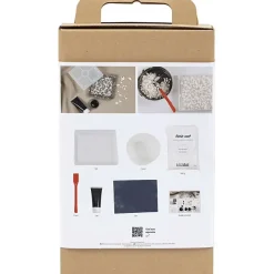 - DIY Kit Resin Støbning, sort, hvid, Firkantet bakke med terrazzo, 1 pk.^Creativ Company Online