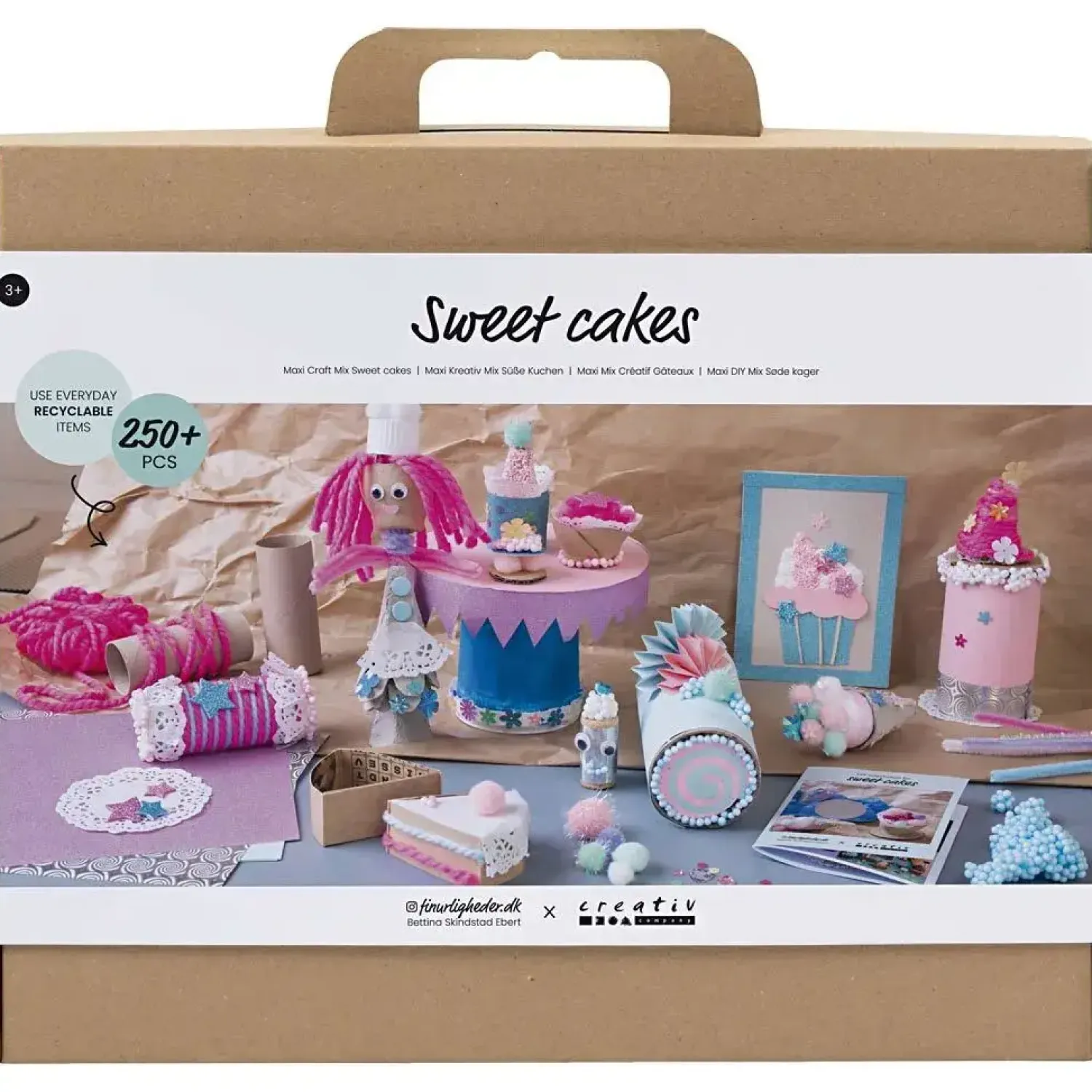 - Maxi DIY Mix Søde kager, ass. farver, Kage og slik, 1 pk.^Creativ Company Best