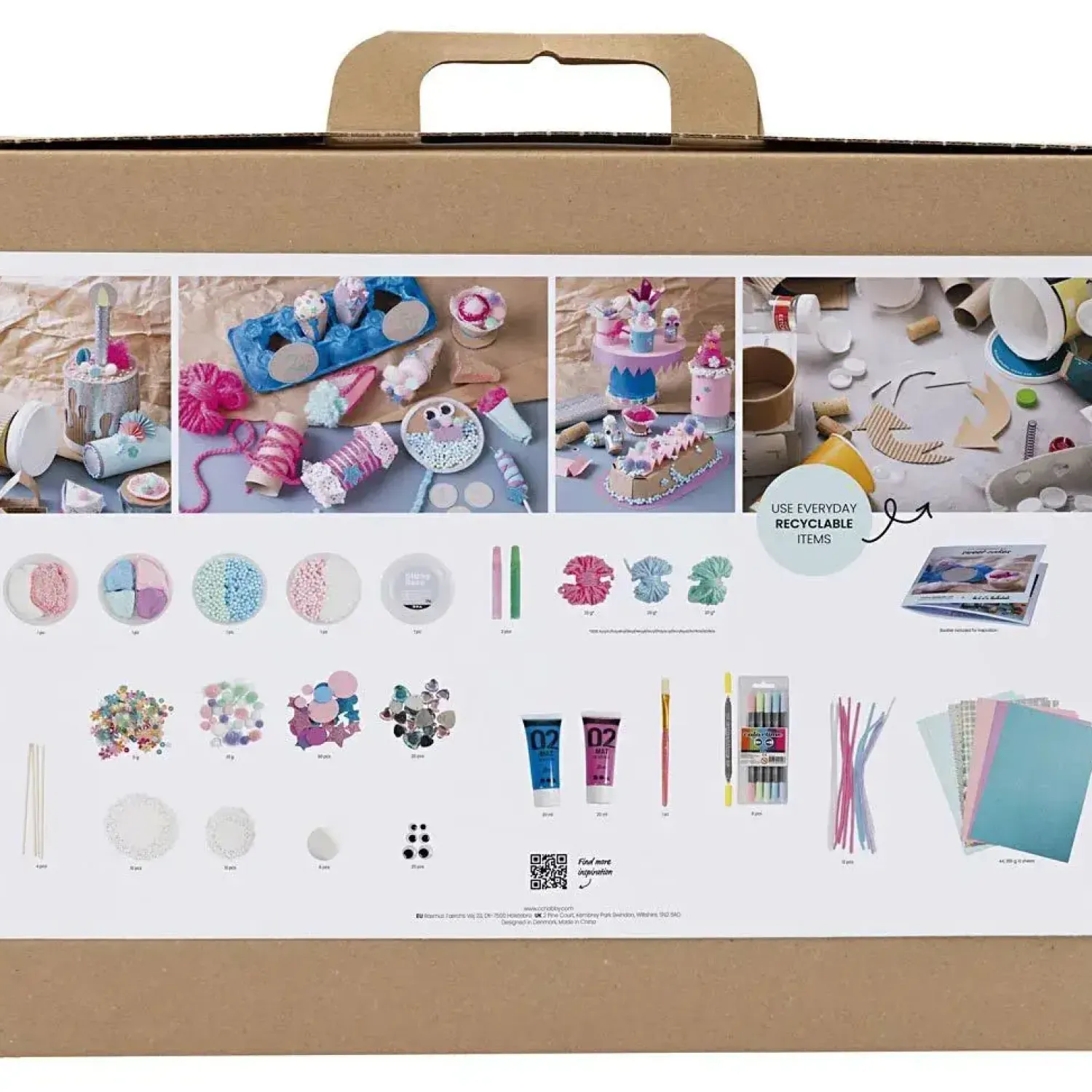 - Maxi DIY Mix Søde kager, ass. farver, Kage og slik, 1 pk.^Creativ Company Best