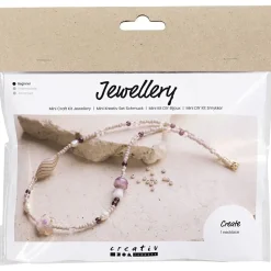- Mini DIY Kit Smykker, rosa harmoni, Chunky halskæde, 1 pk.*Creativ Company Online