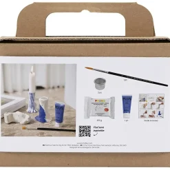 - Mini DIY Kit Modellering, ultra marine, Lysestage, 1 pk.^Creativ Company Outlet