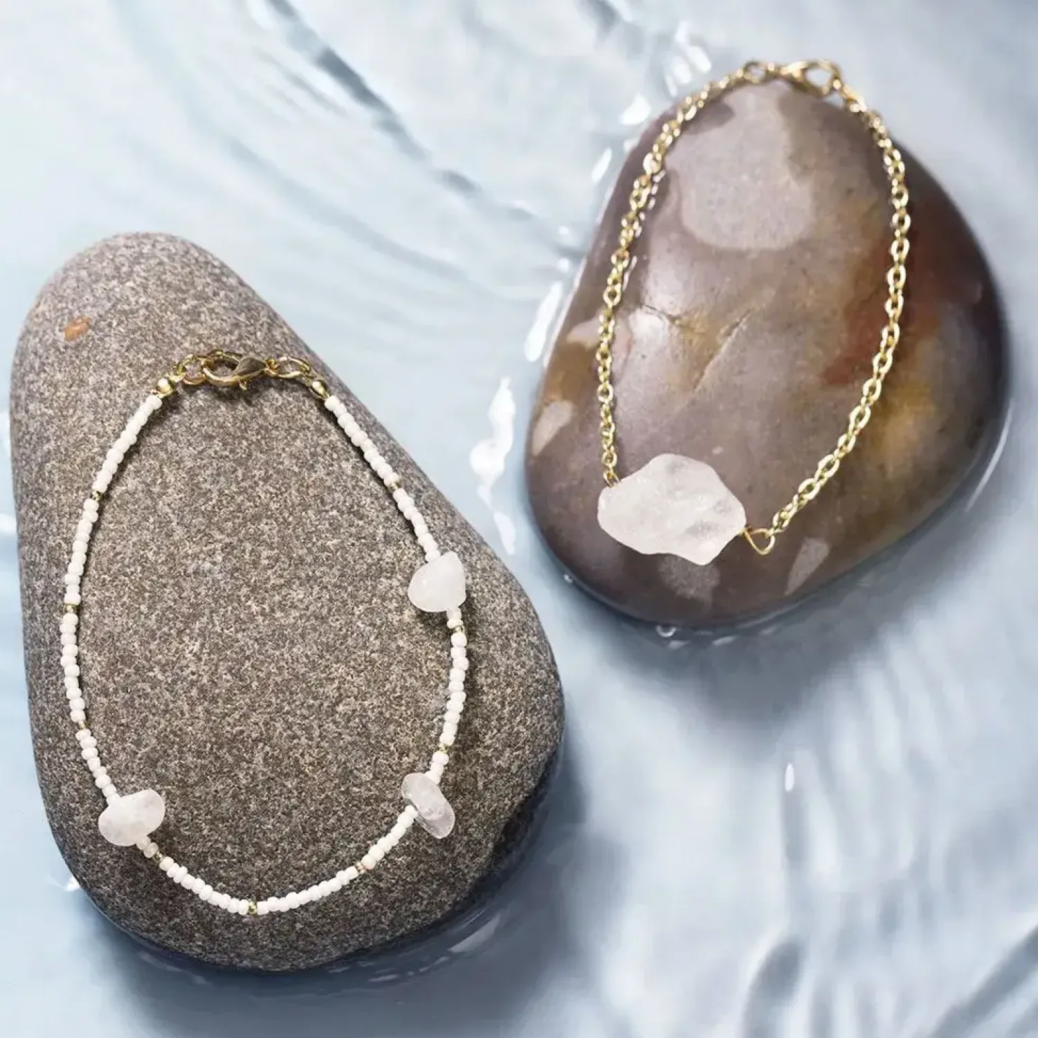 - Mini DIY Kit Smykker, Bjergkrystalarmbånd, 1 pk.^Creativ Company Clearance