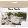- Mini DIY Kit Punch Needle , beige, Nøglevedhæng, 1 pk.^Creativ Company Discount