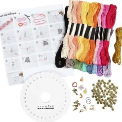 - Start DIY Kit Kumihimo - Venskabsarmbånd, 1 pk.*Creativ Company Hot