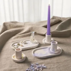 - Start DIY Kit Resin Støbning, blå, lys pink, hvid, Lysestager og fade, 1 pk.*Creativ Company