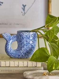 - Ariella Vase, Blå, Stentøj*Creative Collection New