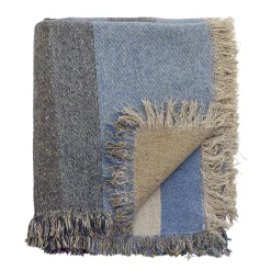 - Maji Plaid, Blå, Genanvendt Bomuld^Creative Collection Outlet