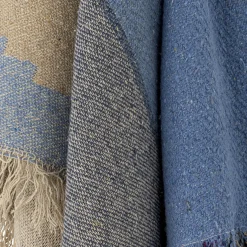 - Maji Plaid, Blå, Genanvendt Bomuld^Creative Collection Outlet