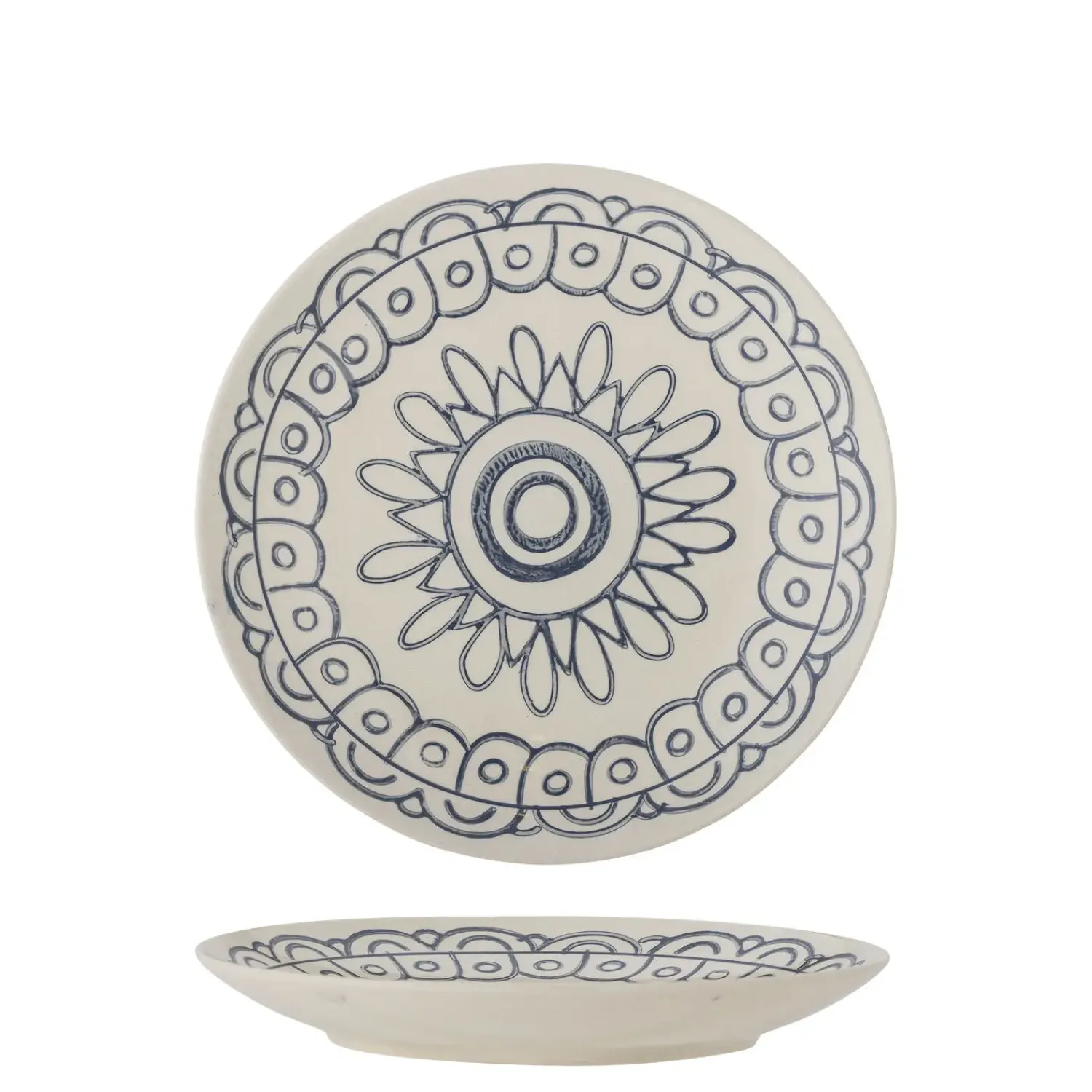 - Maple Tallerken, Blå, Stentøj^Creative Collection New