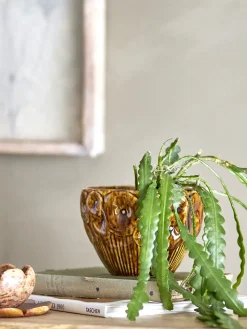 - Rokaya Urtepotteskjuler, Brun, Stentøj*Creative Collection Best